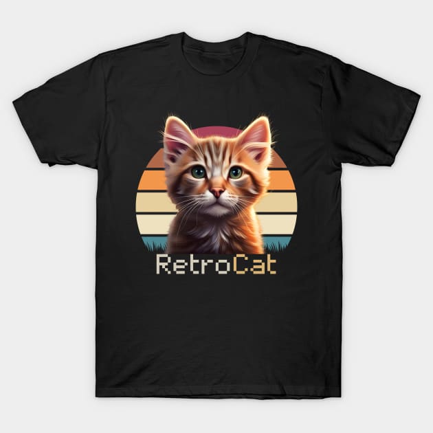 Retro Cat T-Shirt by Internal Glow